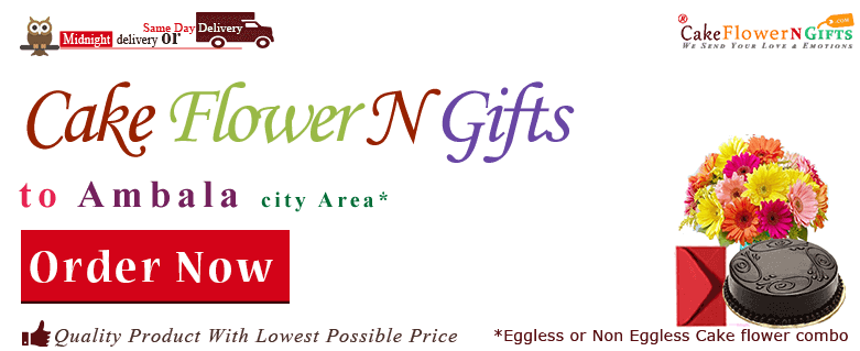 online Flower Cake order in Ambala Cantt